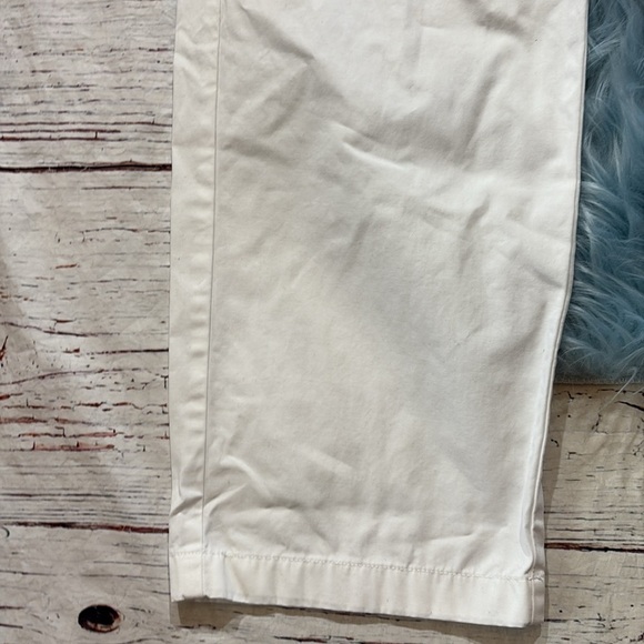 J. Crew Pleated Button Front Pant in Chino White sz 4 - Picture 7 of 11